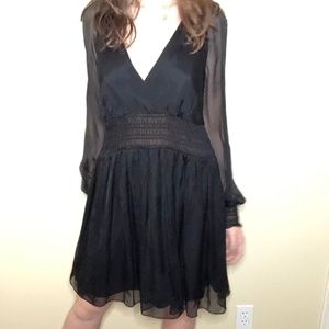 Halson Heritage Black crepe dress